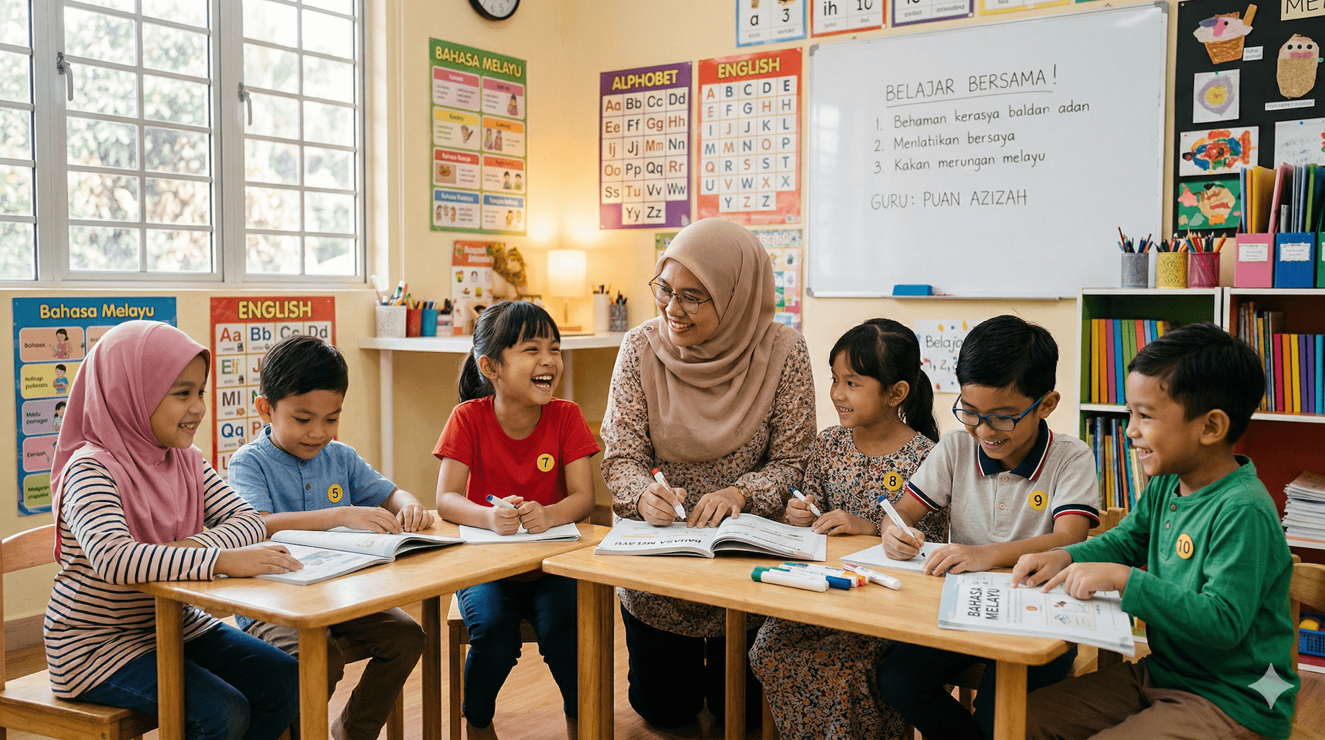 Children learning together